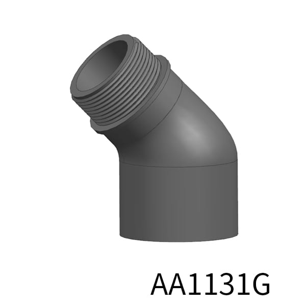 Elbow-45Deg Spigot Socket and Thread(Male)