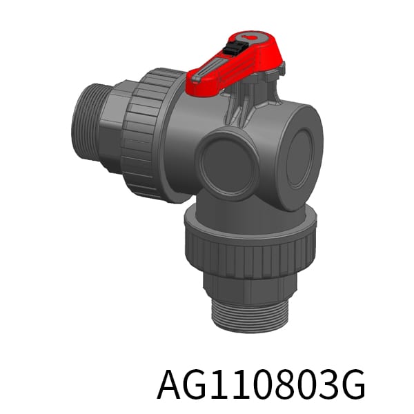 90° 2way industrial valve Thread(Male)