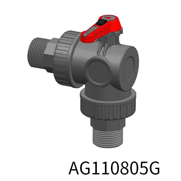90° 2way industrial valve BSPT Thread(Male)