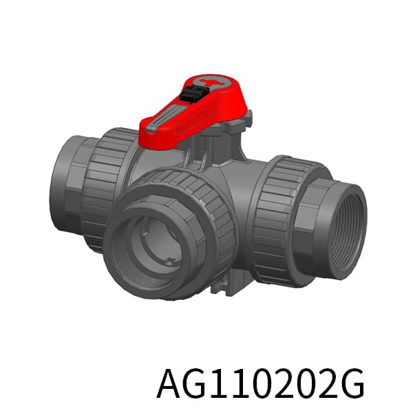 3way Industrial valve Injection T Thread(Female)