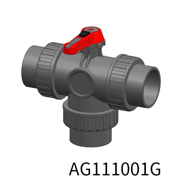 Plane 3way Industrial valve L Socket