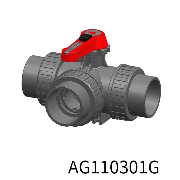 3way Industrial valve Injection L DIN Socket