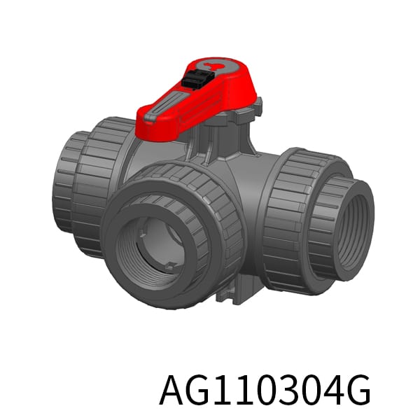3way Industrial valve Injection L BSPT Thread(Female)