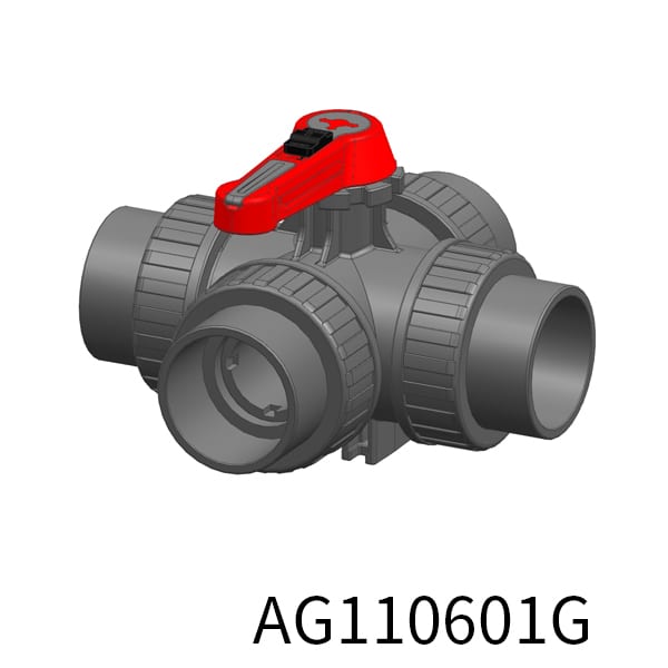 4way Industrial valve T Socket