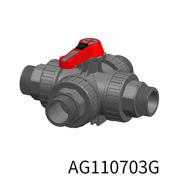 4way Industrial valve LL Thread(Male)