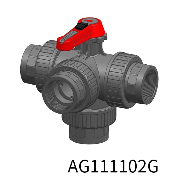 4way Industrial valve L Thread(Female)