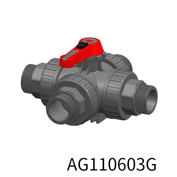 4way Industrial valve T BSPP Thread(Male)