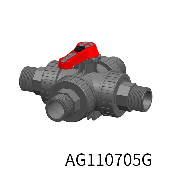 4way Industrial valve LL BSPT Thread(Male)