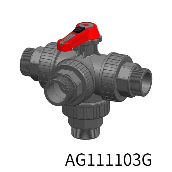 4way Industrial valve L BSPP Thread(Male)