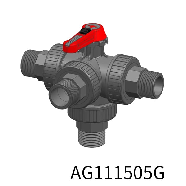 4way Industrial valve TT BSPT Thread(Male)