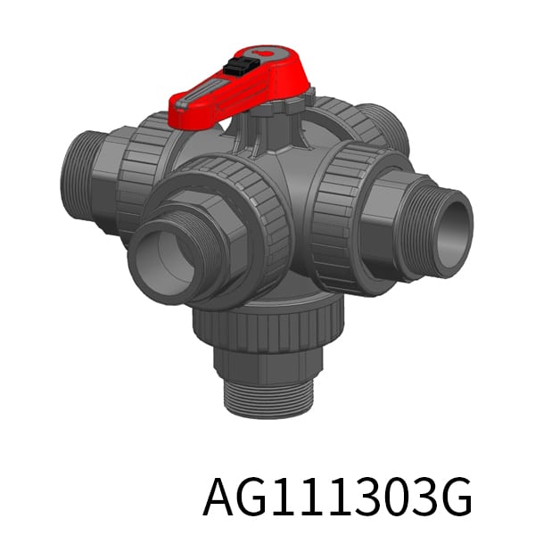 5way Industrial valve T Thread(Male)