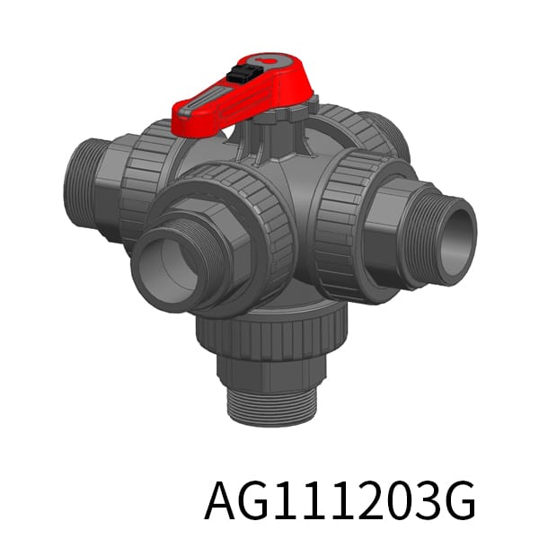 5way Industrial valve L BSPP Thread(Male)
