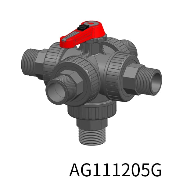 5way Industrial valve L BSPT Thread(Male)