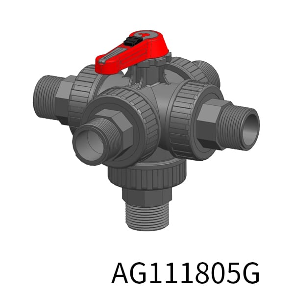 5way Industrial valve LL BSPT Thread(Male)